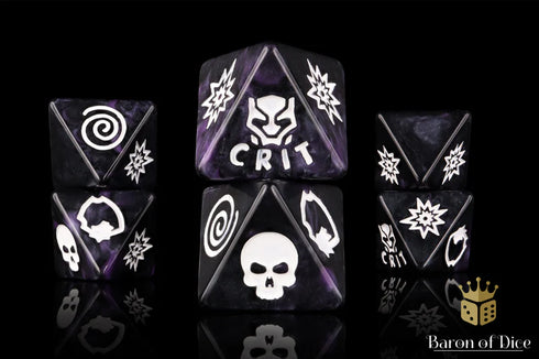Superhero Dice - Purple Panther
